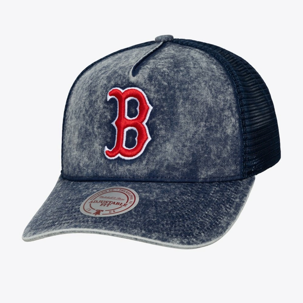 Boston Red Sox Mitchell & Ness Unisex Gameday Adjustable Trucker Hat - MLB Hats