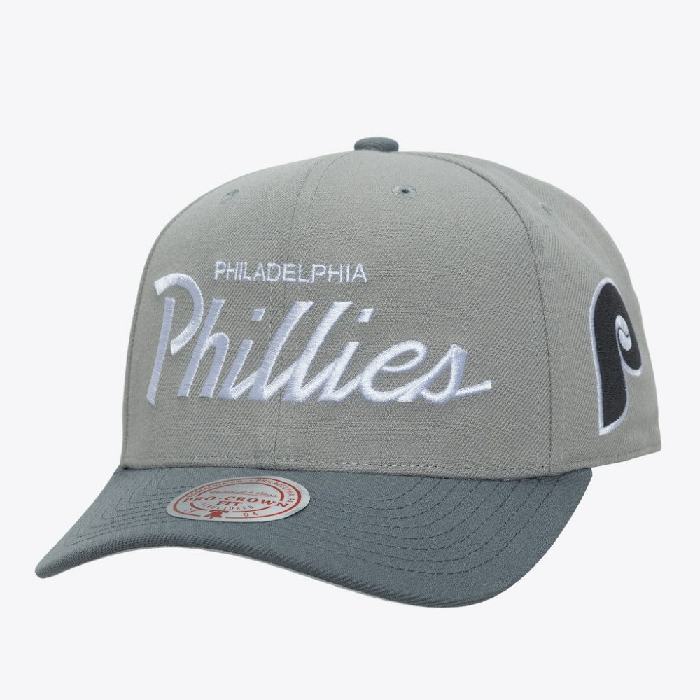 Philadelphia Phillies Mitchell & Ness Cooperstown Thunderstorm Head Coach Pro-Crown Adjustable Hat - MLB Hats
