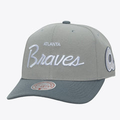 Atlanta Braves Mitchell & Ness Cooperstown Thunderstorm Head Coach Pro-Crown Adjustable Hat - MLB Hats