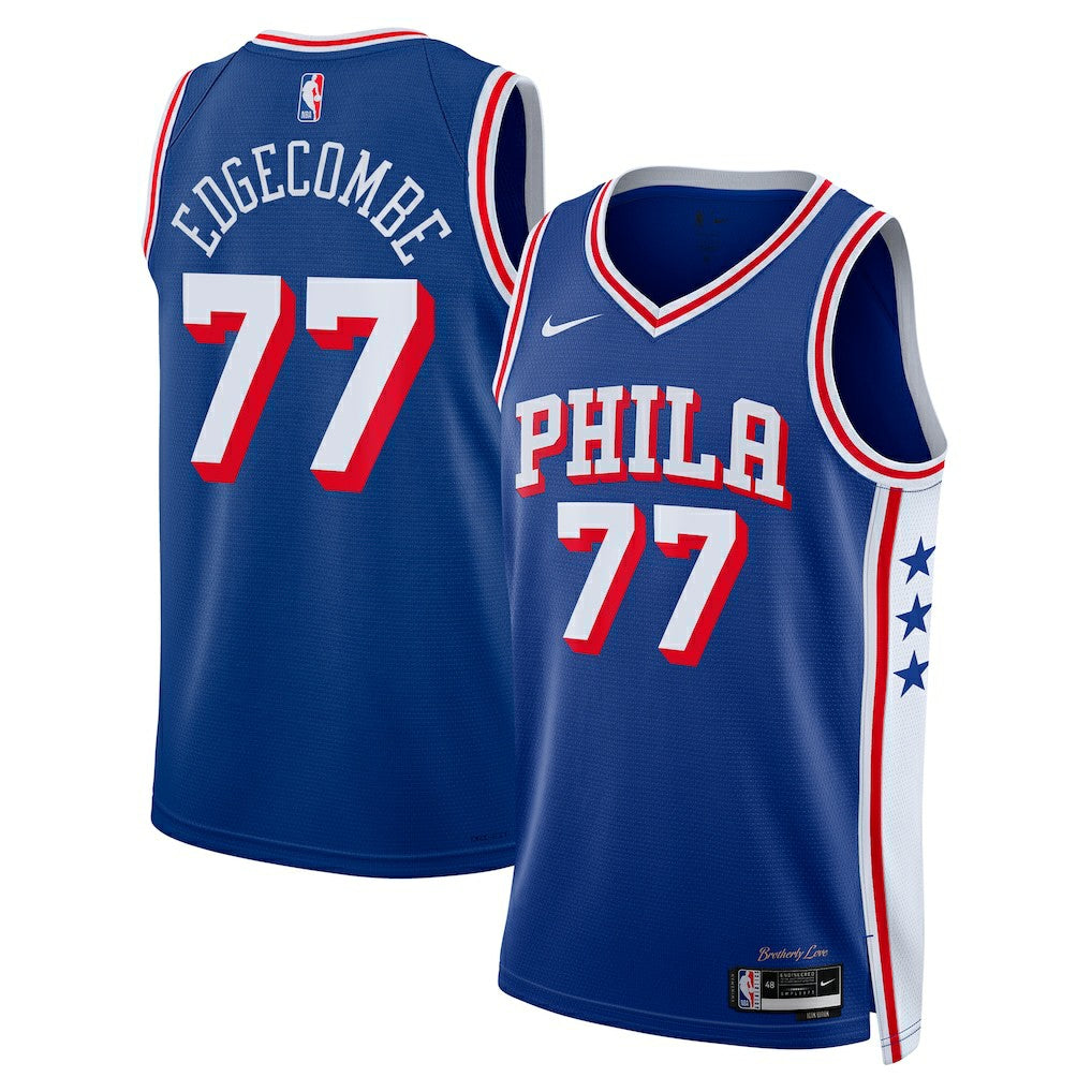 Royal V. J. Edgecombe Philadelphia 76ers Unisex 2025 NBA Draft First Round Pick Swingman Jersey | NBA