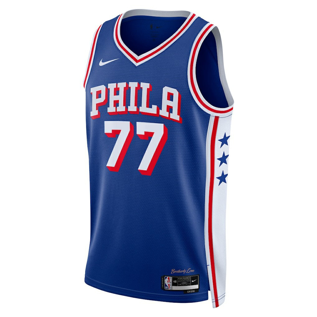 Royal V. J. Edgecombe Philadelphia 76ers Unisex 2025 NBA Draft First Round Pick Swingman Jersey | NBA