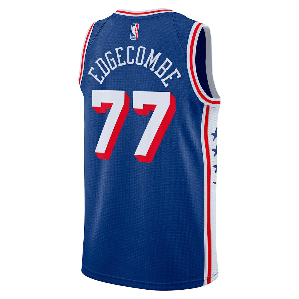 Royal V. J. Edgecombe Philadelphia 76ers Unisex 2025 NBA Draft First Round Pick Swingman Jersey | NBA