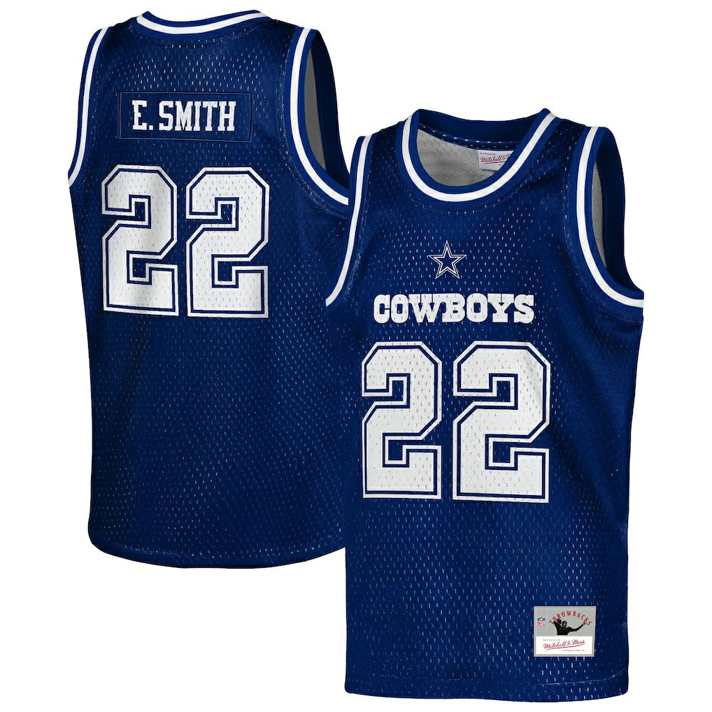 Dallas Cowboys Emmitt Smith  Youth Retired Player NFL Basketball Fashion Jersey | NFL Near me