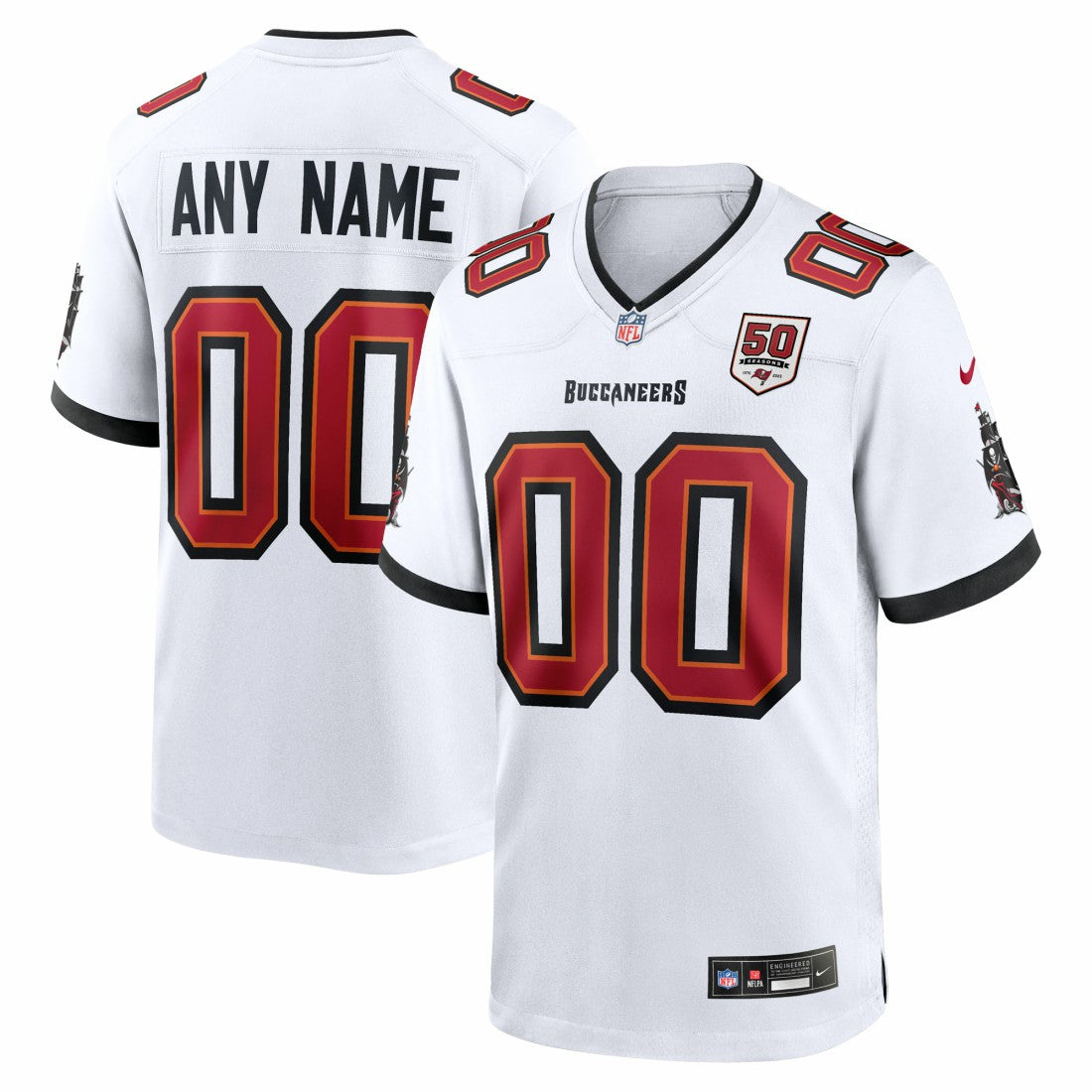 Tampa Bay Buccaneers 50th Season Custom Game Jersey | NFL Near me