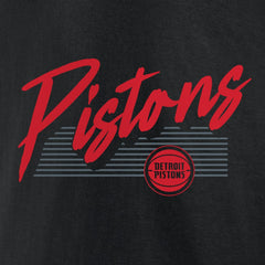 Black Detroit Pistons Color Block Slant Quick Strike T-Shirt sale | NBA