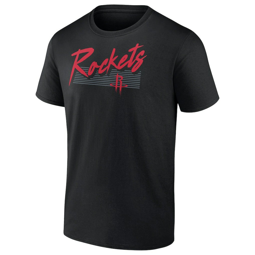 Black Houston Rockets Color Block Slant Quick Strike T-Shirt | NBA