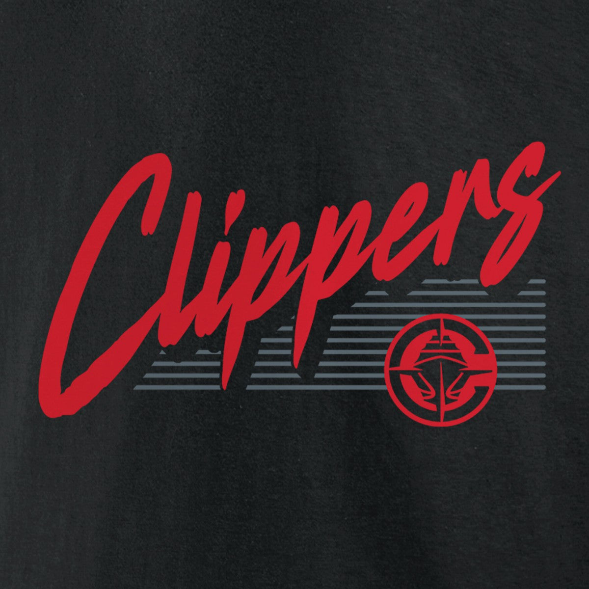 Black LA Clippers Color Block Slant Quick Strike T-Shirt | NBA