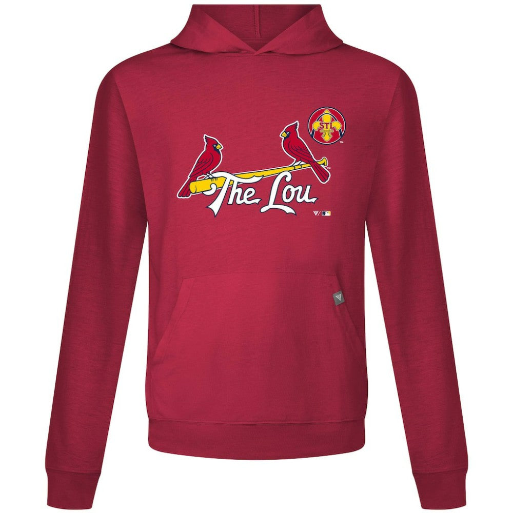 St. Louis Cardinals Levelwear City Connect Relay Core Logo Pullover Hoodie - MLB Hoodies