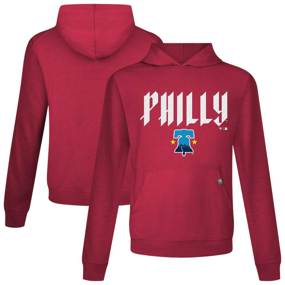Philadelphia Phillies Levelwear City Connect Relay Back Splash Pullover Hoodie - MLB Hoodies