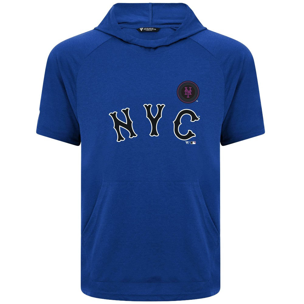 New York Mets Levelwear City Connect Phase Core Logo Pullover Hoodie T-Shirt - MLB Hoodies