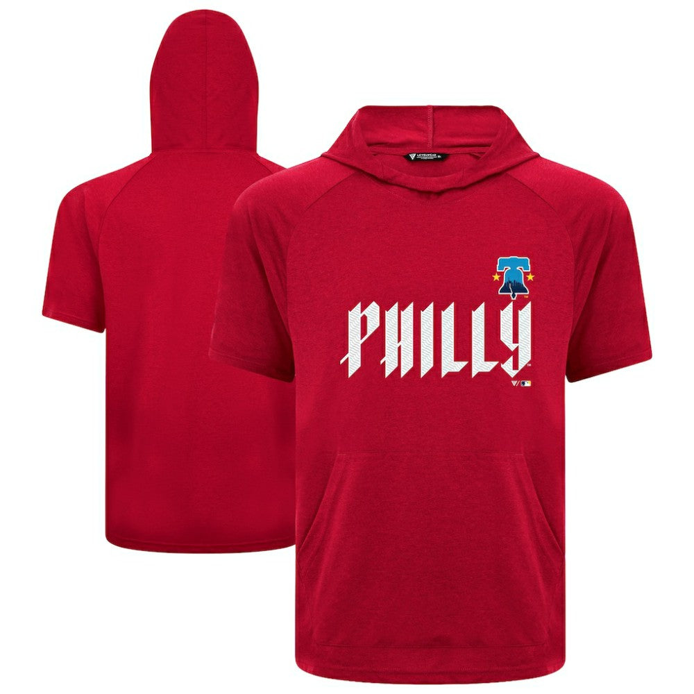Philadelphia Phillies Levelwear City Connect Phase Core Logo Pullover Hoodie T-Shirt - MLB Hoodies