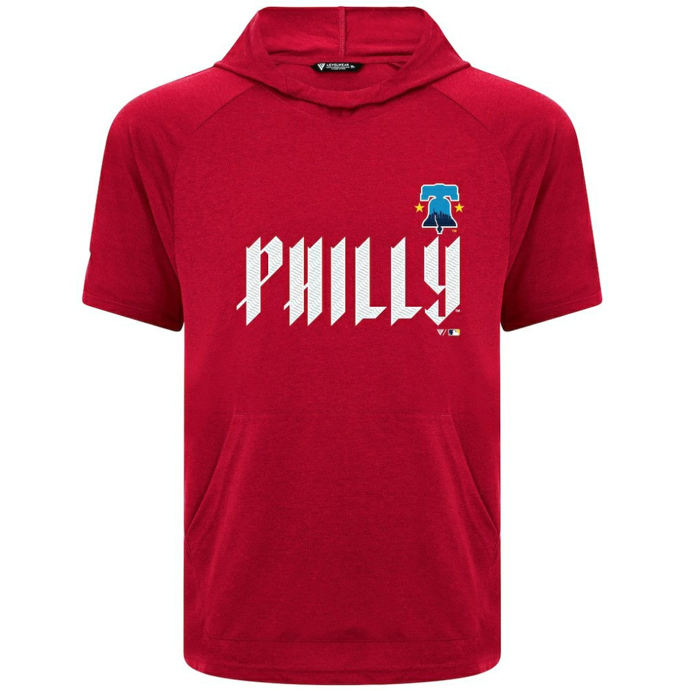 Philadelphia Phillies Levelwear City Connect Phase Core Logo Pullover Hoodie T-Shirt - MLB Hoodies