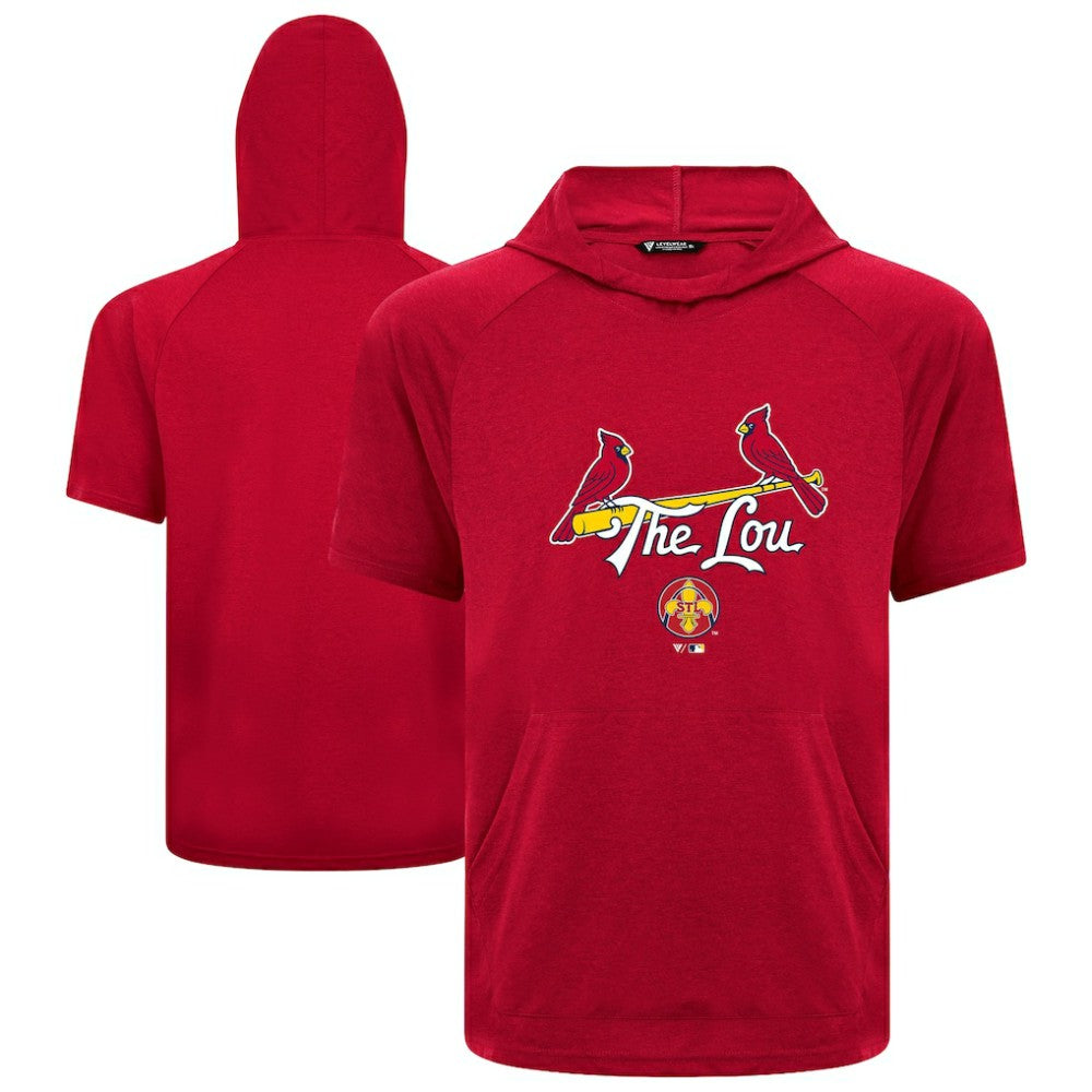 St. Louis Cardinals Levelwear City Connect Phase Back Plash Hoodie T-Shirt - MLB Hoodies