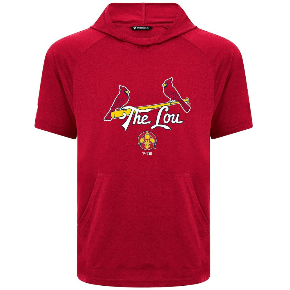 St. Louis Cardinals Levelwear City Connect Phase Back Plash Hoodie T-Shirt - MLB Hoodies