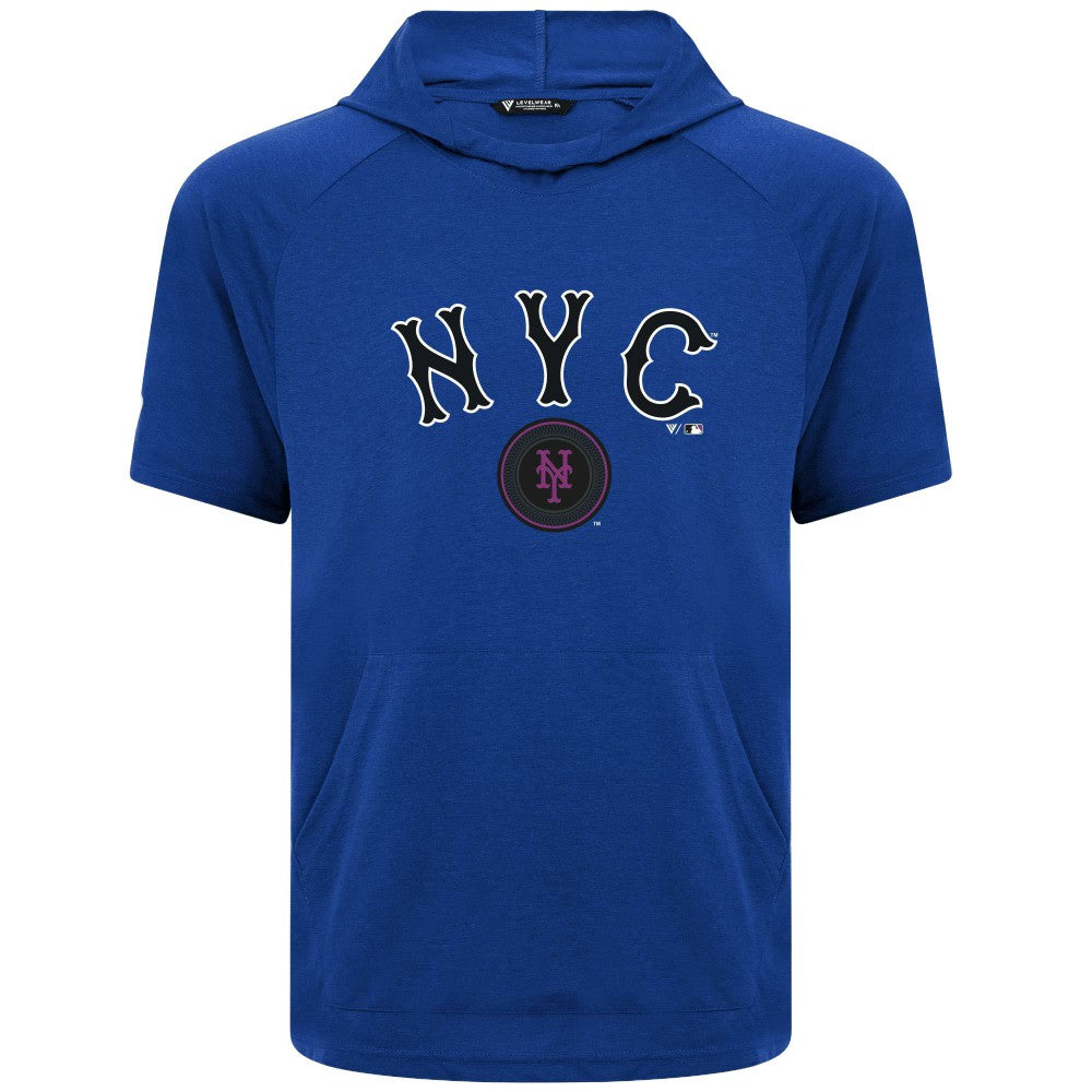New York Mets Levelwear City Connect Phase Back Plash Hoodie T-Shirt - MLB Hoodies