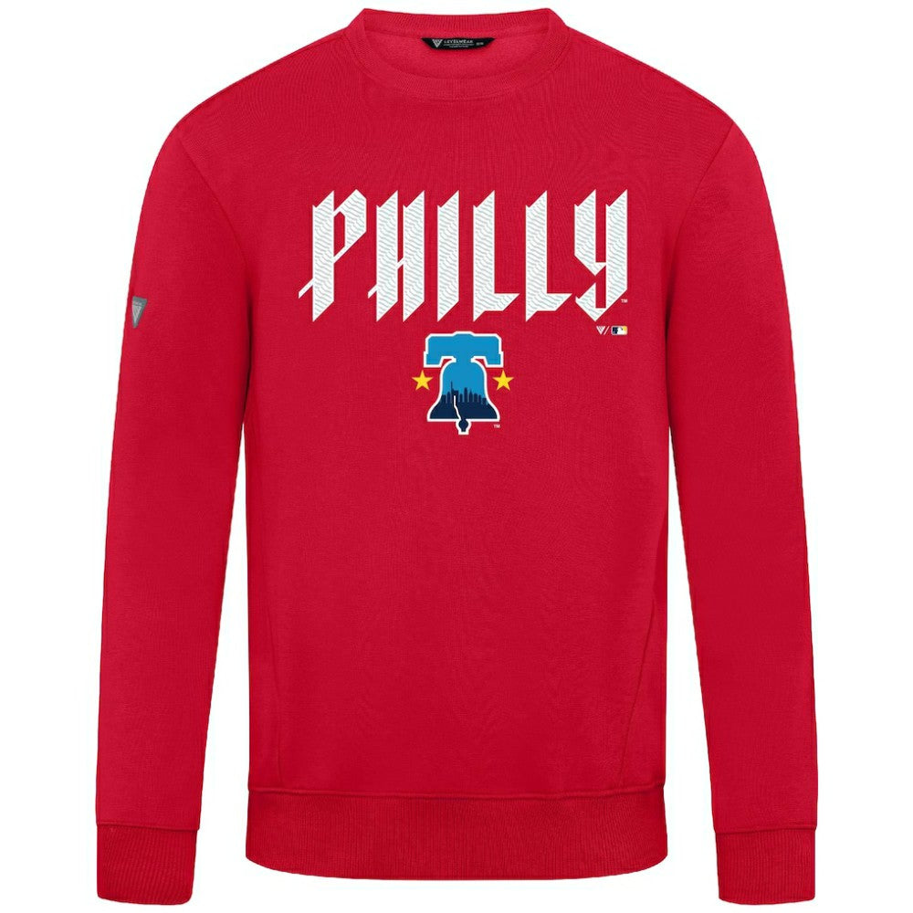 Philadelphia Phillies Levelwear City Connect Zane Back Splash Sweatshirt - MLB Sweatshirts