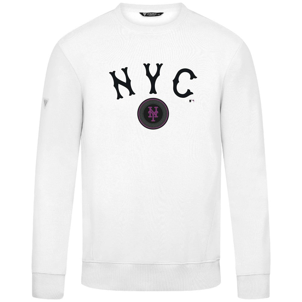 New York Mets Levelwear City Connect Zane Back Splash Sweatshirt - MLB Sweatshirts
