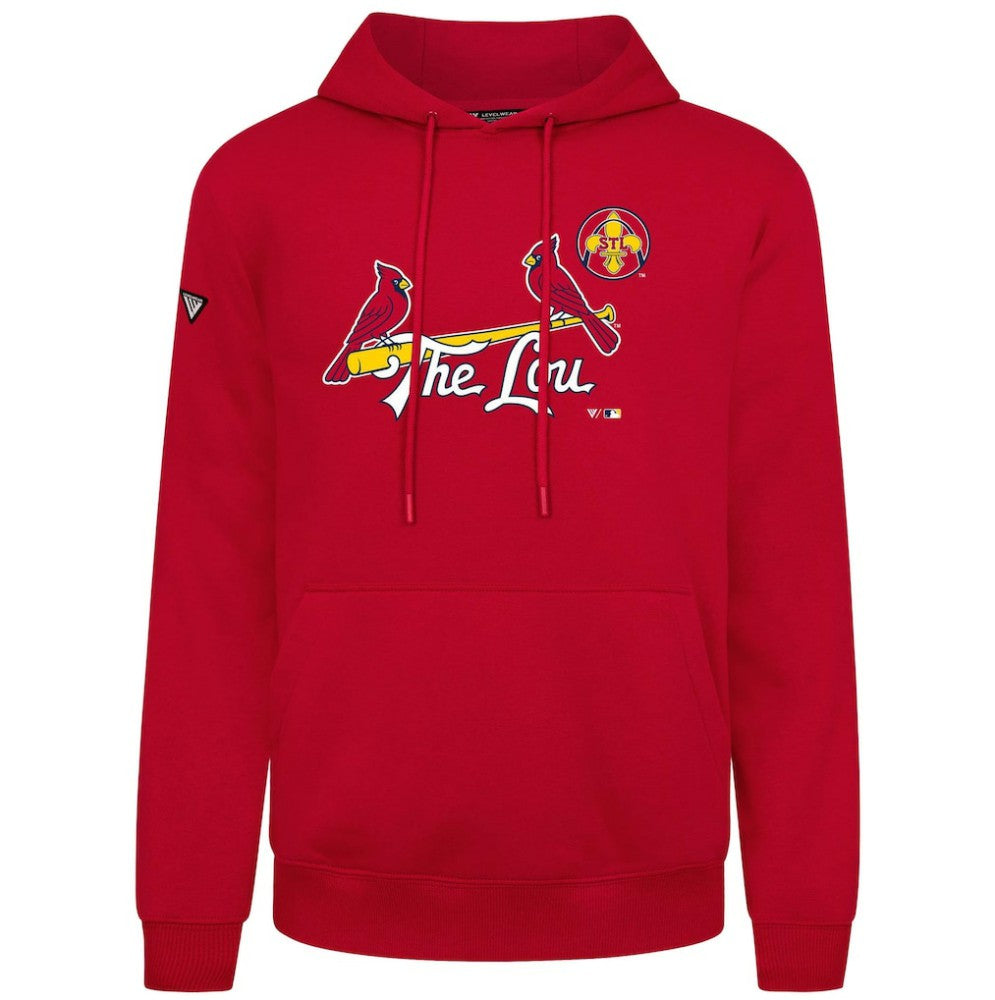 St. Louis Cardinals Levelwear City Connect Podium Core Logo Pullover Hoodie - MLB Hoodies