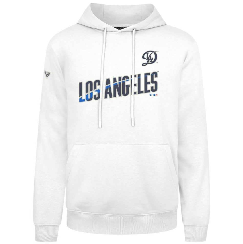 Los Angeles Dodgers Levelwear City Connect Podium Core Logo Pullover Hoodie - MLB Hoodies