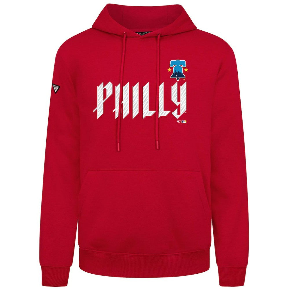 Philadelphia Phillies Levelwear City Connect Podium Core Logo Pullover Hoodie - MLB Hoodies
