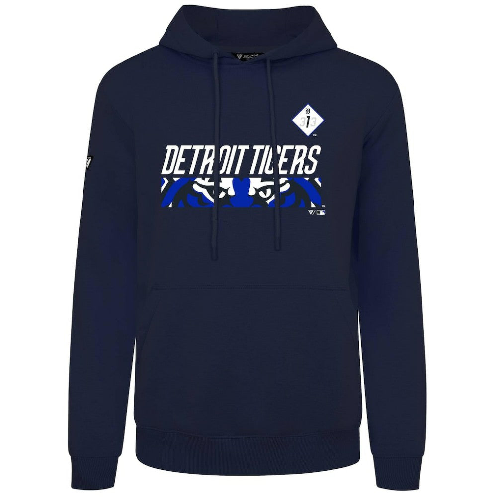 Detroit Tigers Levelwear City Connect Podium Core Logo Pullover Hoodie - MLB Hoodies