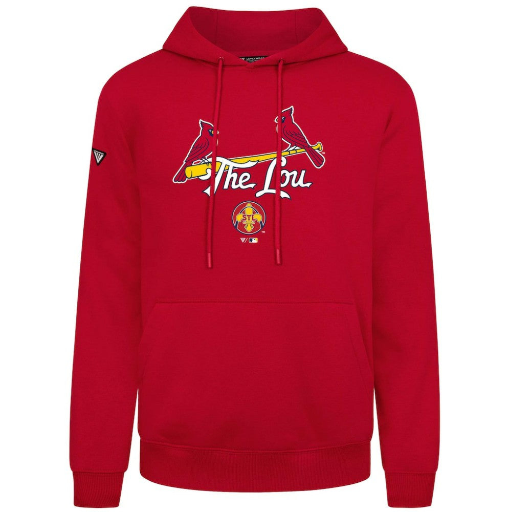 St. Louis Cardinals Levelwear City Connect Podium Back Splash Pullover Hoodie - MLB Hoodies