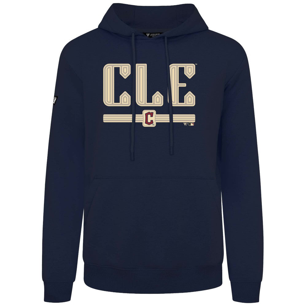 Cleveland Guardians Levelwear City Connect Podium Back Splash Pullover Hoodie - MLB Hoodies
