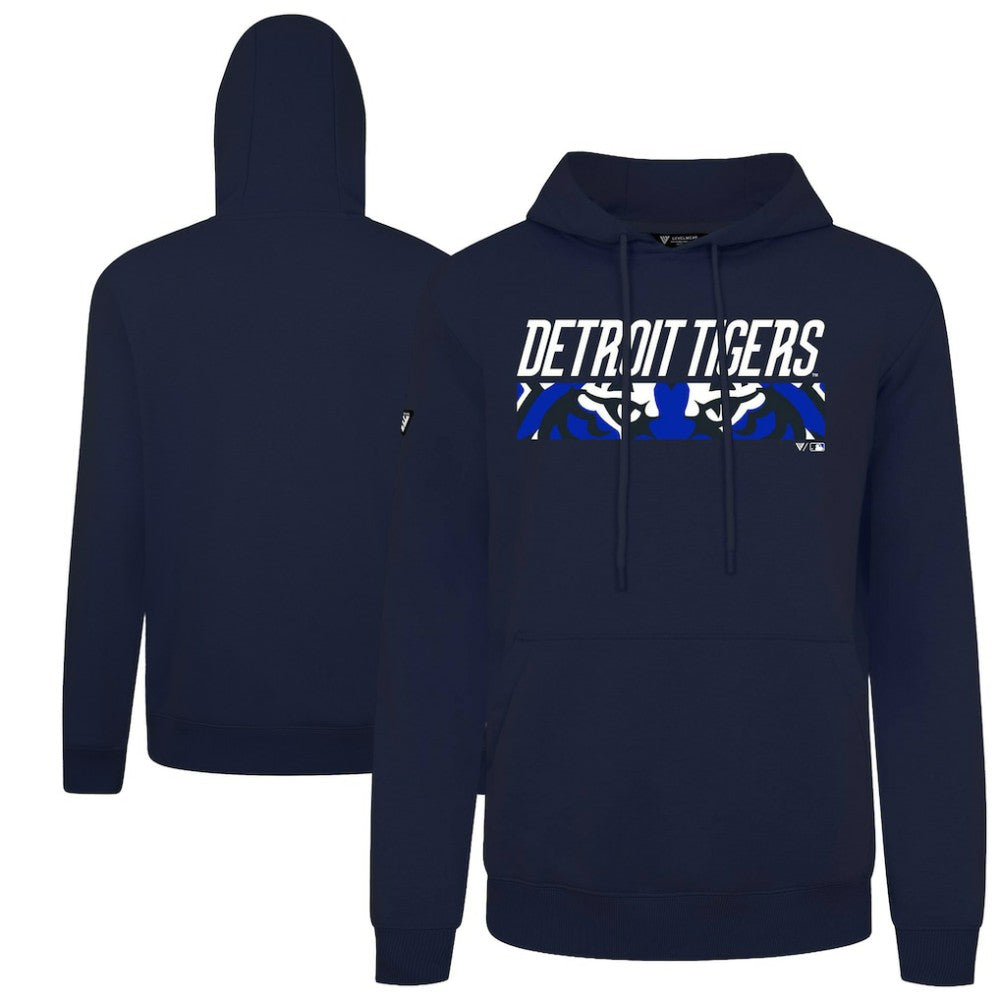 Detroit Tigers Levelwear City Connect Podium Back Splash Pullover Hoodie - MLB Hoodies