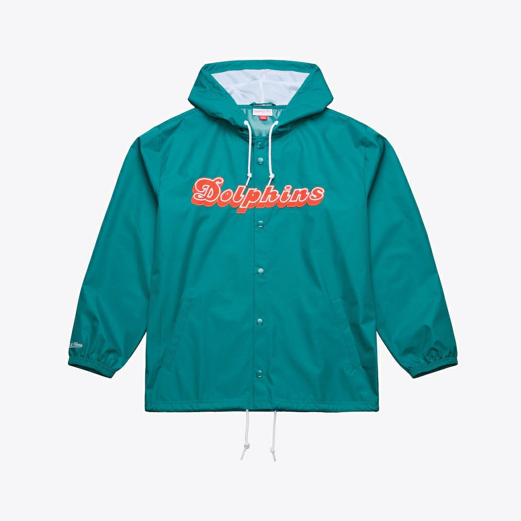 Miami Dolphins Coaches Full-Snap Hooded Windbreaker Jacket | NFL Sale
