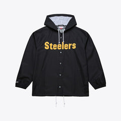 Pittsburgh Steelers Coaches Full-Snap Hooded Windbreaker Jacket | NFL Near me