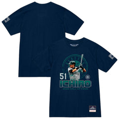 Ichiro Suzuki Seattle Mariners Mitchell & Ness Hall of Fame Hitter T-Shirt - MLB T-shirts
