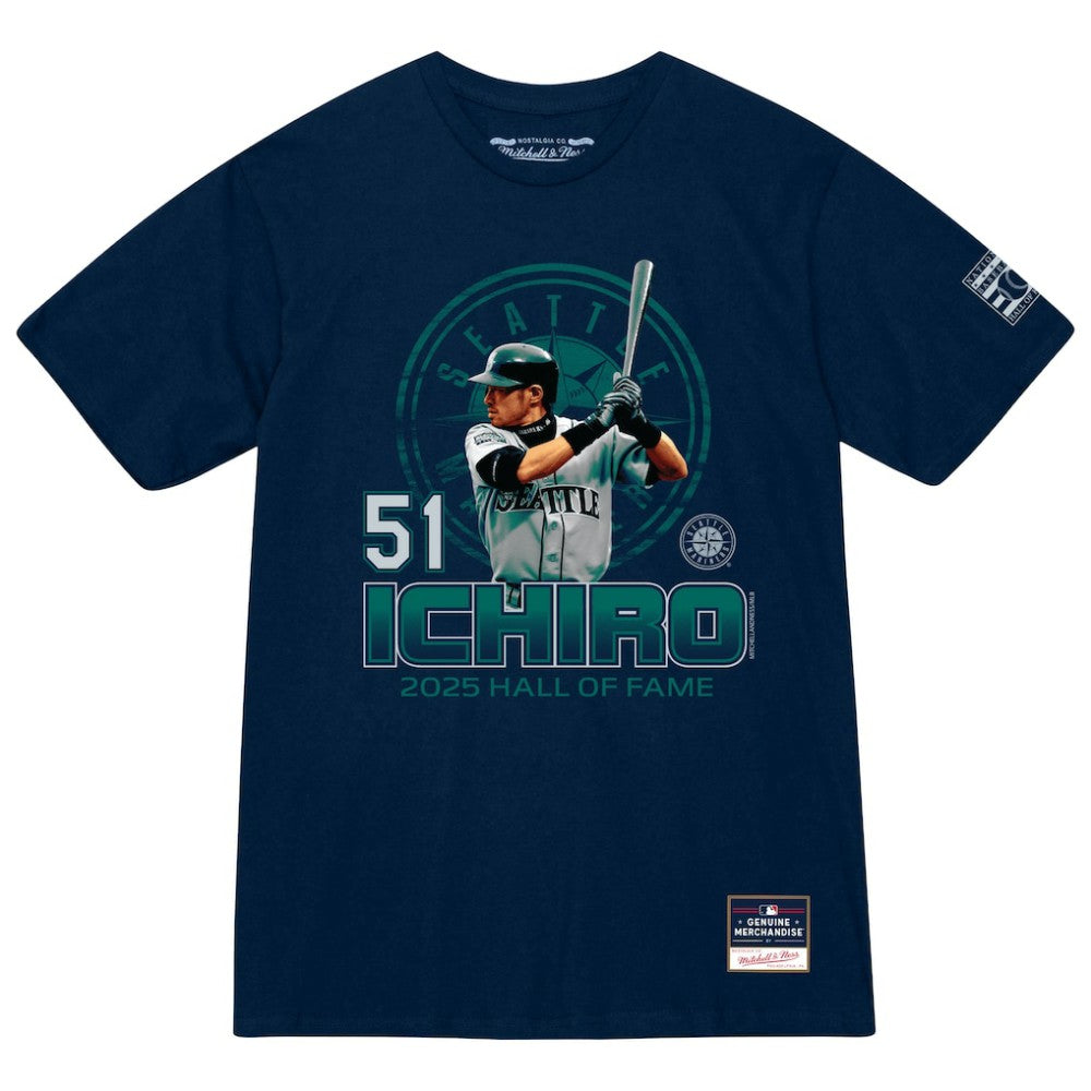 Ichiro Suzuki Seattle Mariners Mitchell & Ness Hall of Fame Hitter T-Shirt - MLB T-shirts