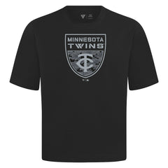 Minnesota Twins Levelwear Oversized Luxe Signature Knit Buckler T-Shirt - MLB T-shirts