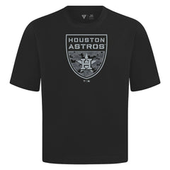 Houston Astros Levelwear Oversized Luxe Signature Knit Buckler T-Shirt - MLB T-shirts
