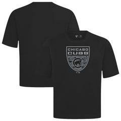 Chicago Cubs Levelwear Oversized Luxe Signature Knit Buckler T-Shirt - MLB T-shirts