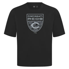 Cincinnati Reds Levelwear Oversized Luxe Signature Knit Buckler T-Shirt - MLB T-shirts