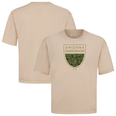 Arizona Diamondbacks Levelwear Oversized Luxe Signature Knit Buckler T-Shirt - MLB T-shirts