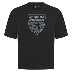 Arizona Diamondbacks Levelwear Oversized Luxe Signature Knit Buckler T-Shirt - MLB T-shirts