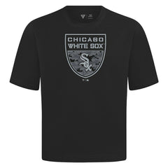 Chicago White Sox Levelwear Oversized Luxe Signature Knit Buckler T-Shirt - MLB T-shirts