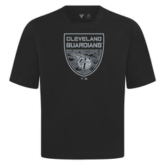 Cleveland Guardians Levelwear Oversized Luxe Signature Knit Buckler T-Shirt - MLB T-shirts