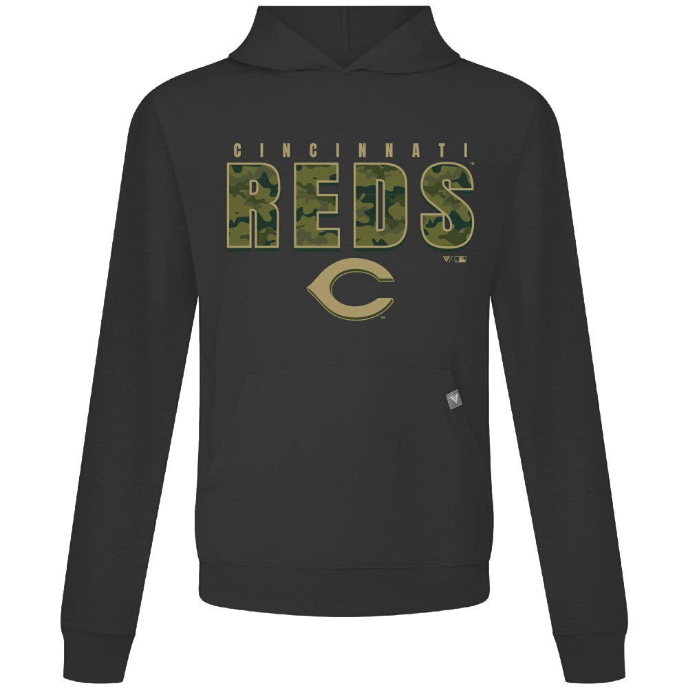 Cincinnati Reds Levelwear Relay Protect Pullover Hoodie - MLB Hoodies