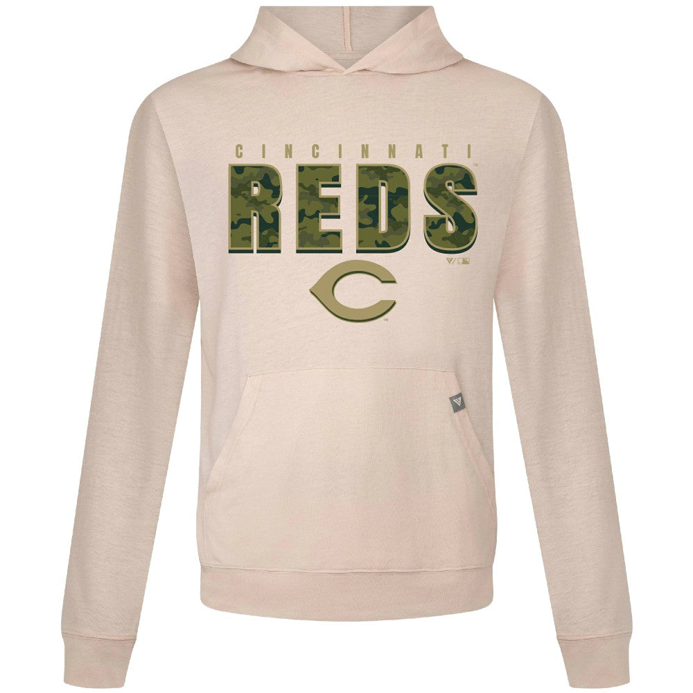 Cincinnati Reds Levelwear Relay Protect Pullover Hoodie - MLB Hoodies
