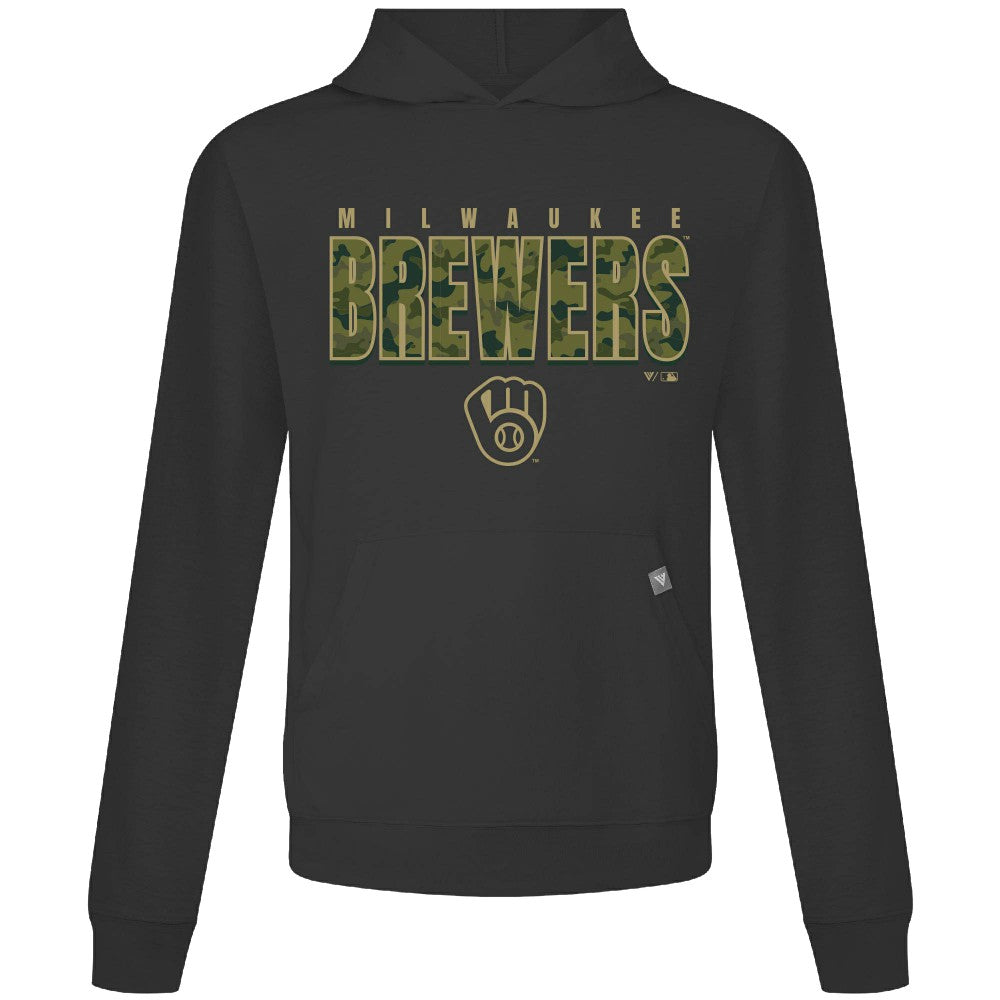 Milwaukee Brewers Levelwear Relay Protect Pullover Hoodie - MLB Hoodies