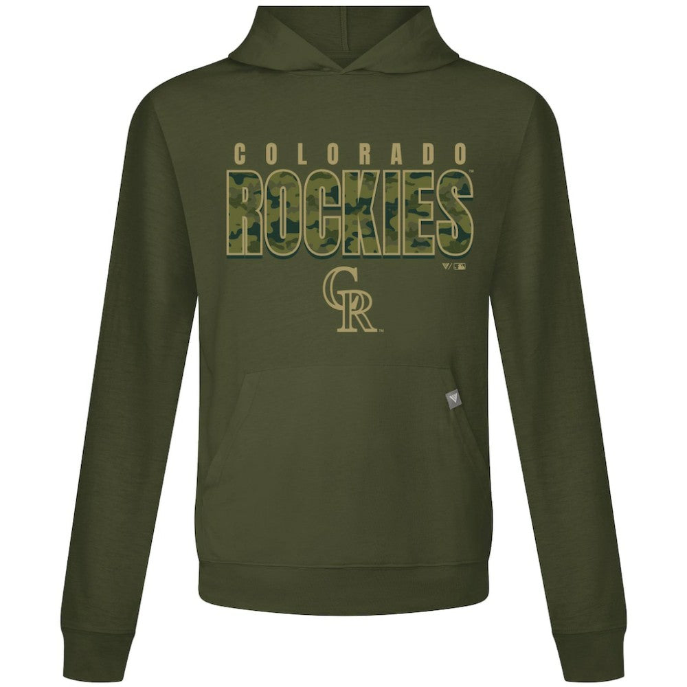 Colorado Rockies Levelwear Relay Protect Pullover Hoodie - MLB Hoodies