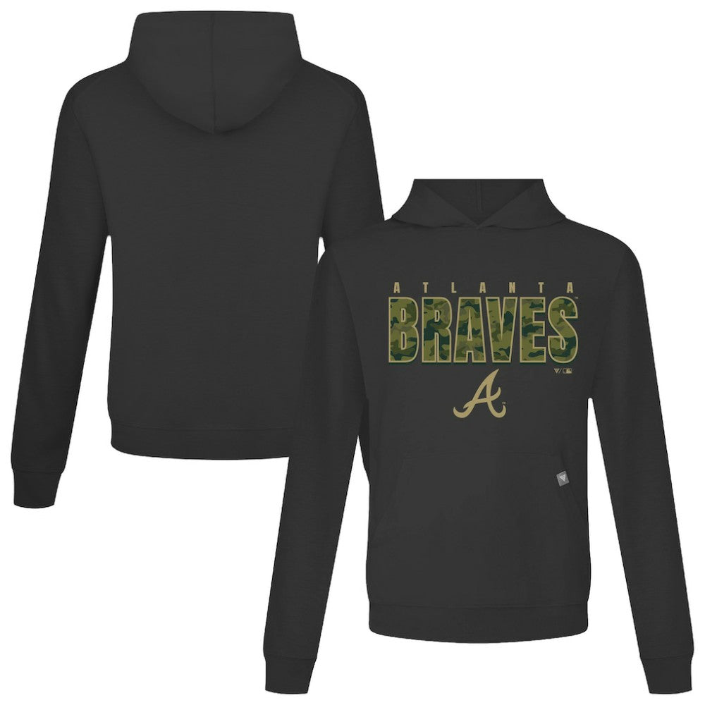 Atlanta Braves Levelwear Relay Protect Pullover Hoodie - MLB Hoodies