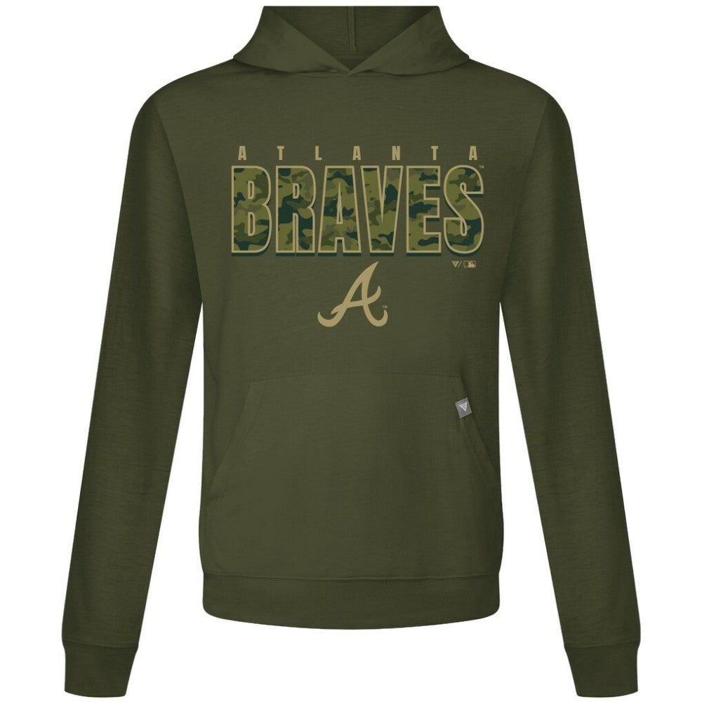 Atlanta Braves Levelwear Relay Protect Pullover Hoodie - MLB Hoodies