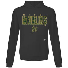 Miami Marlins Levelwear Relay Protect Pullover Hoodie - MLB Hoodies