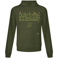 Miami Marlins Levelwear Relay Protect Pullover Hoodie - MLB Hoodies