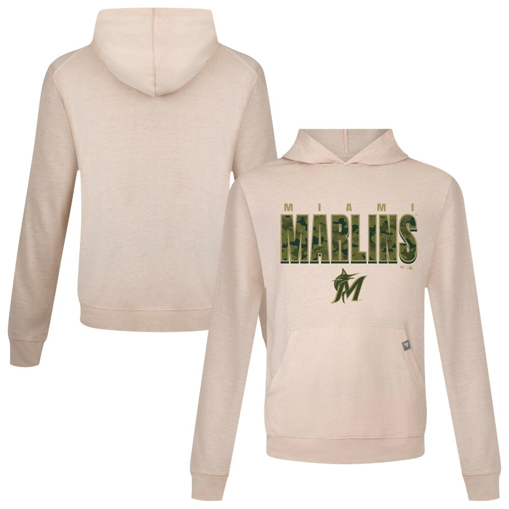 Miami Marlins Levelwear Relay Protect Pullover Hoodie - MLB Hoodies