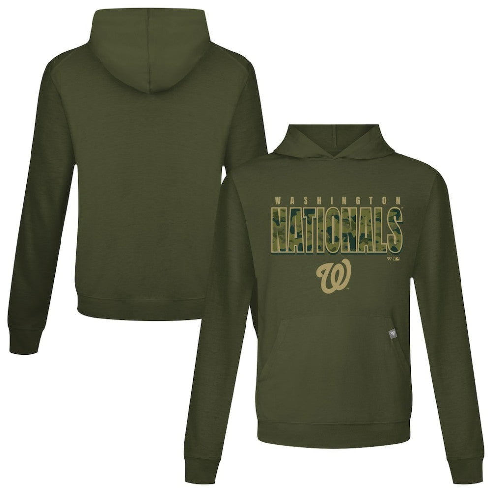Washington Nationals Levelwear Relay Protect Pullover Hoodie - MLB Hoodies